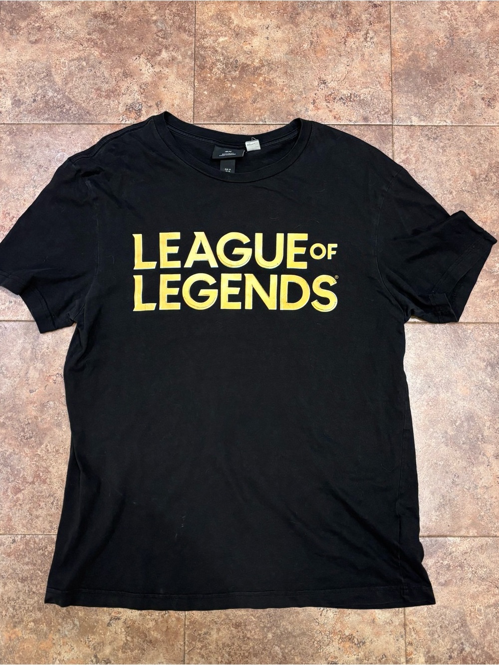 H&M League of Legends T-Shirt Men's Medium Black Regular Fit Riot Games 2021